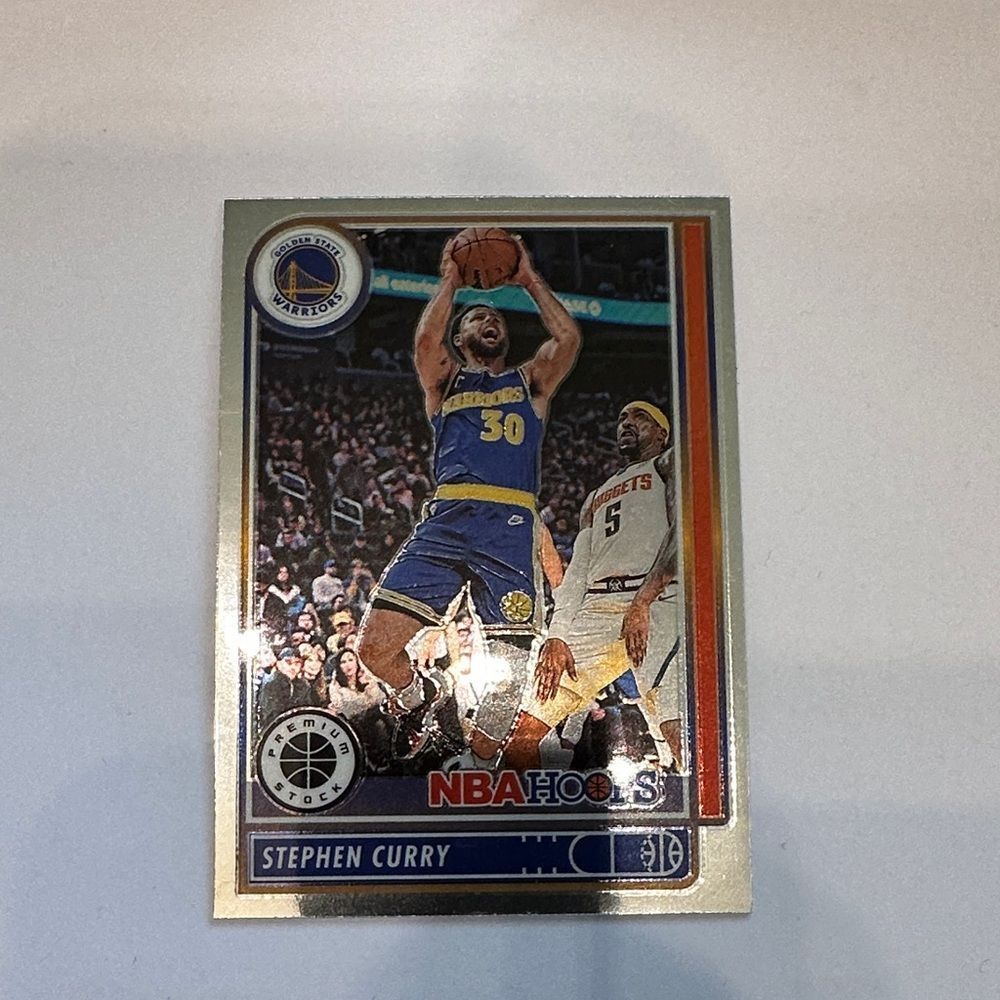 Panini NBA Hoops Trading Card - Blue and Gold of Stephen Curry mint
